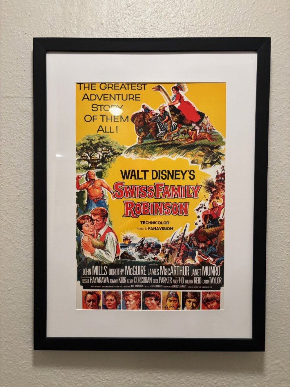Swiss Family Robinson Framed 11x15 Inch Art Print - Walt Disney Movies